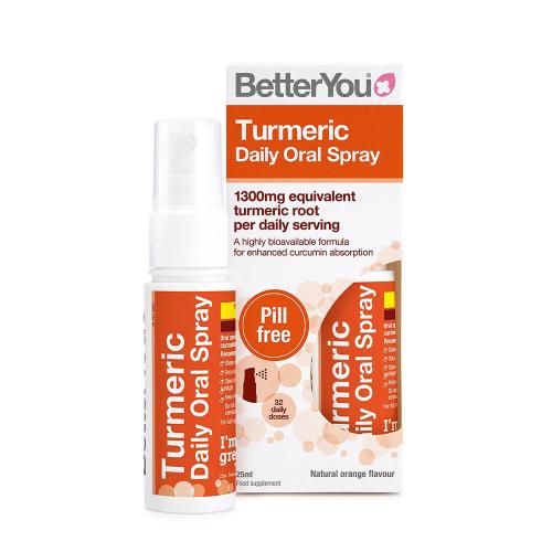 BetterYou Turmeric Oral Spray (25 ml, Portocale)