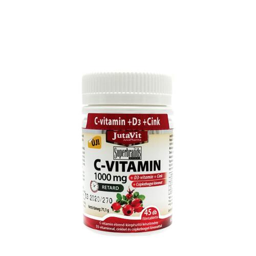 JutaVit Vitamin C 1000 mg + D3 + Zinc tablet (45 Comprimate)