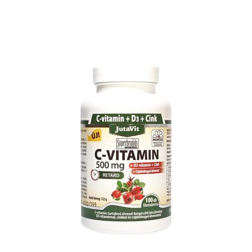 JutaVit Vitamin C 500 mg + D3 + Zinc tablet (100 Comprimate)