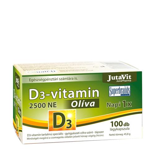 JutaVit Vitamin D3 2500 IU Oliva softgel (100 Capsule moi)