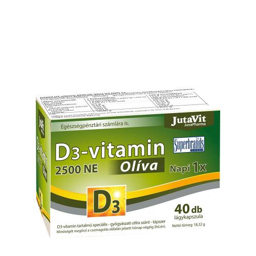JutaVit Vitamin D3 2500 IU Oliva softgel (40 Capsule moi)