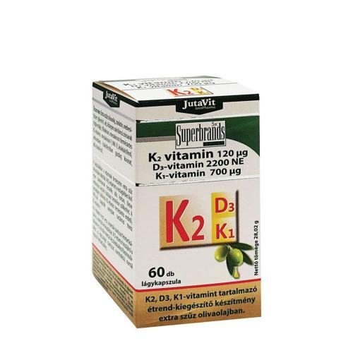 JutaVit Vitamin K2+D3+K1 (60 Capsule moi)