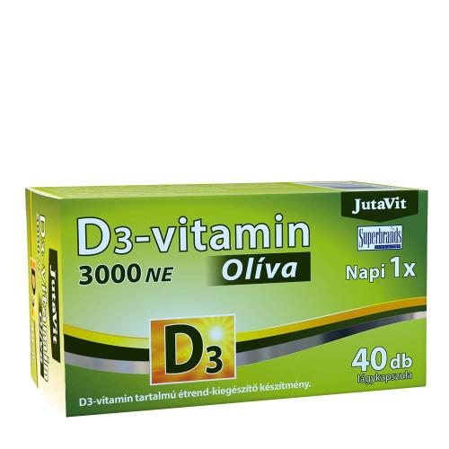JutaVit Vitamin D3 3000 IU (Olive) (40 Capsule moi)
