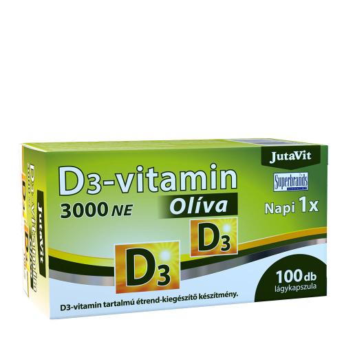 JutaVit Vitamin D3 3000 IU (Olive) (100 Capsule moi)