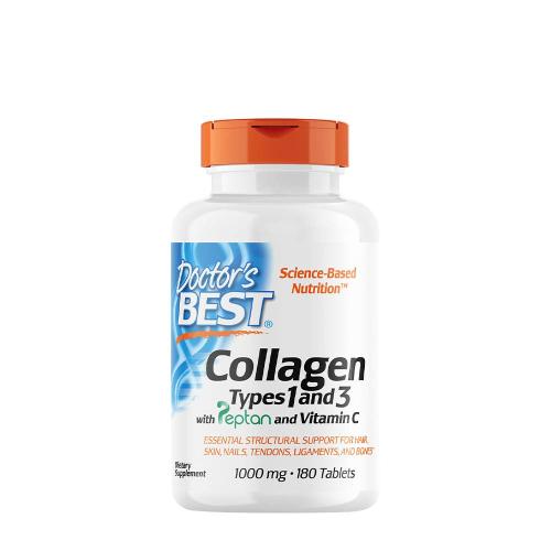 Doctor's Best Collagen Types 1 and 3 + Vitamin C 1000 mg (180 Comprimate)