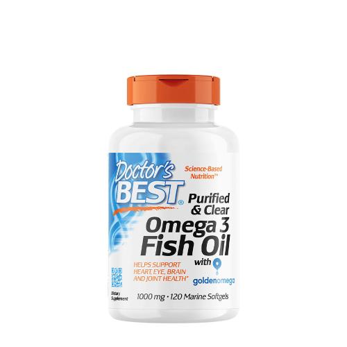 Doctor's Best Purified & Clear Omega 3 Fish Oil 1000 mg  (120 Capsule Marine Moi)