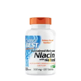   Doctor's Best Time-Release Niacin with Niaxtend 500 mg (120 Comprimate)