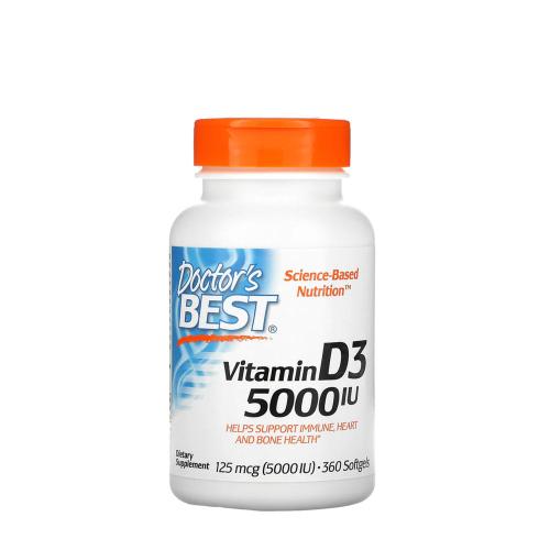 Doctor's Best Vitamin D3 5000 IU (360 Capsule moi)