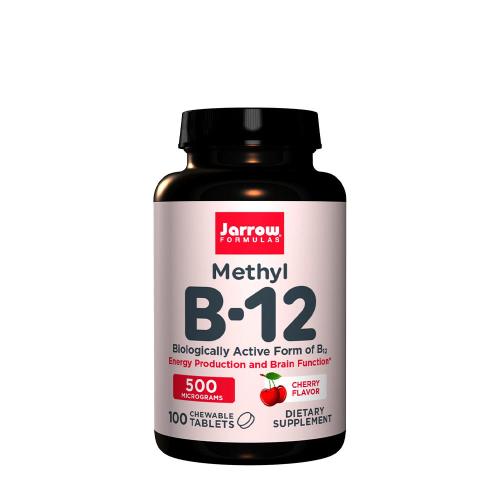 Jarrow Formulas Methyl B-12 500 mcg  (100 Comprimate de Supt, Cireșe)