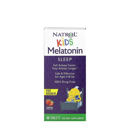 Natrol Kids Melatonin (30 Comprimate, Căpșuni)