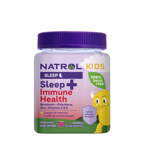 Natrol Kids Sleep + Immune Health  (50 Jeleuri, Zmeură)