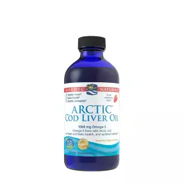   Nordic Naturals Arctic Cod Liver Oil 1060 mg (237 ml, Căpșuni)