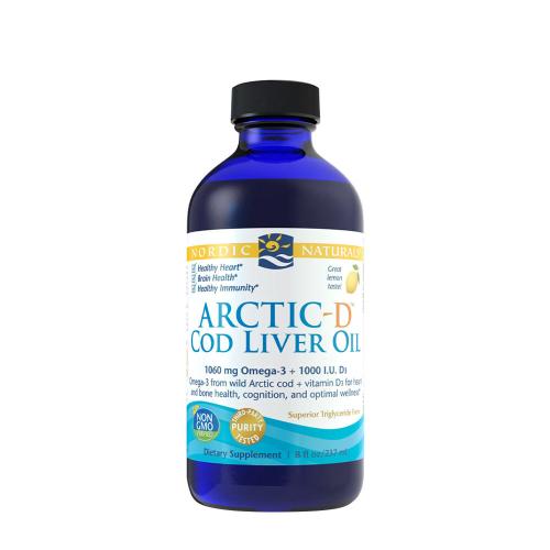 Nordic Naturals Arctic Cod Liver Oil 1060 mg (237 ml, Lămâie)