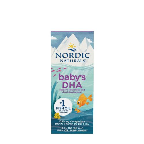 Nordic Naturals Baby's Dha With Vitamin D3 1050 mg (60 ml, Fără adaos de aromă)