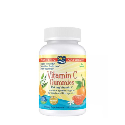 Nordic Naturals Vitamin C Gummies 250 mg  (60 Jeleuri, Mandarine)