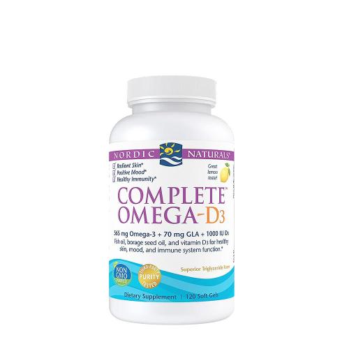 Nordic Naturals Complete Omega-D3 (120 Capsule moi, Lămâie)