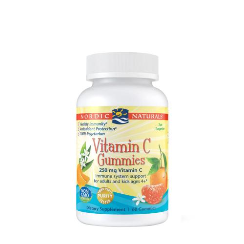 Nordic Naturals Vitamin C Gummies 250 mg  (120 Jeleuri, Mandarine)