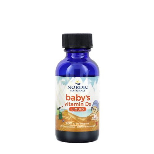 Nordic Naturals Vitamina D3 pentru copii 400 UI - Baby's Vitamin D3 400 IU (22.5 ml)