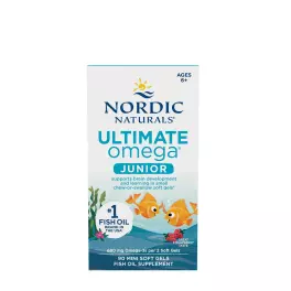   Nordic Naturals Ultimate Omega Junior (90 Capsule moi, Căpșuni)