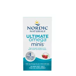   Nordic Naturals Ultimate Omega Minis (60 mini capsule moi, Căpșuni)
