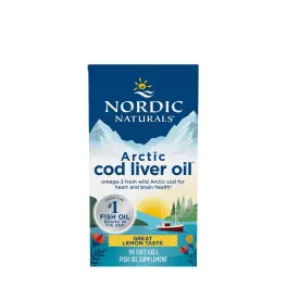   Nordic Naturals Arctic Cod Liver Oil (90 Capsule moi, Lămâie)