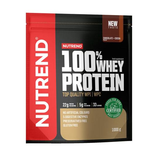 Nutrend 100% Whey Protein (1000 g, Ciocolată și cacao)