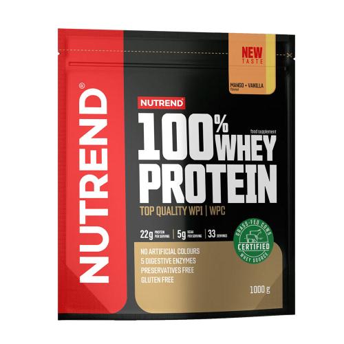 Nutrend 100% Whey Protein (1000 g, Mango și Vanilie)