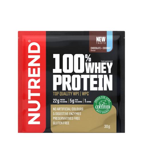 Nutrend 100% Whey Protein (30 g, Cocos cu Ciocolată)