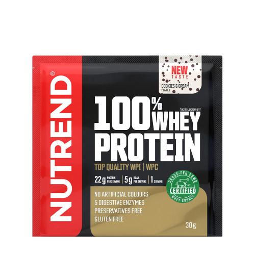 Nutrend 100% Whey Protein (30 g, Biscuiți cu Ciocolată și Cremă )