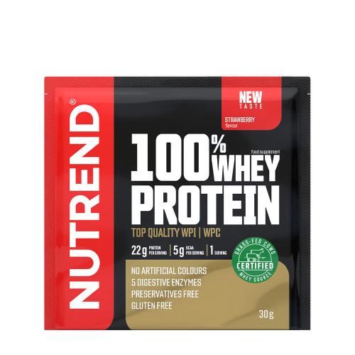 Nutrend 100% Whey Protein (30 g, Căpșuni)