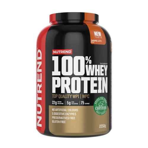 Nutrend 100% Whey Protein (2250 g, Latte cu Caramel)