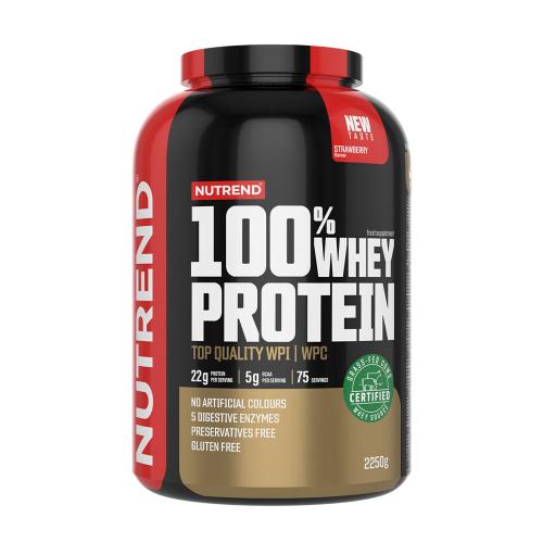 Nutrend 100% Whey Protein (2250 g, Căpșuni)