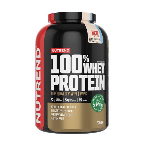 Nutrend 100% Whey Protein (2250 g, Cocos cu Ciocolată Albă)