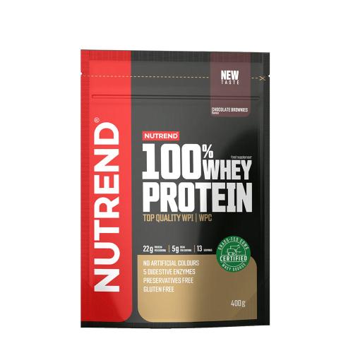 Nutrend 100% Whey Protein (400 g, Brownie cu Ciocolată)
