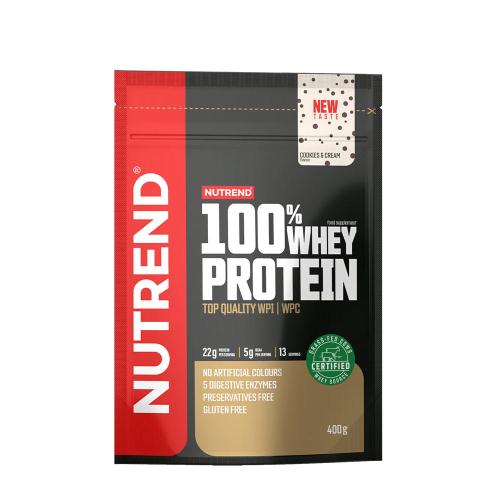 Nutrend 100% Whey Protein (400 g, Biscuiți cu Ciocolată și Cremă )