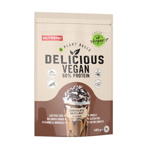 Nutrend Delicious Vegan Protein (450 g, Ciocolată cu Alune)