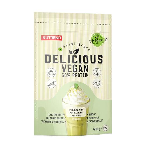 Nutrend Delicious Vegan Protein (450 g, Fistic și Marțipan)