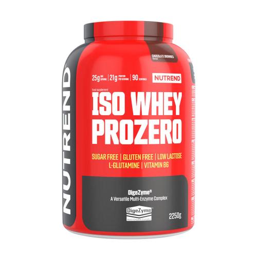 Nutrend Iso Whey Prozero (2250 g, Brownie cu Ciocolată)