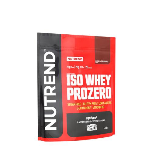 Nutrend Iso Whey Prozero (500 g, Brownie cu Ciocolată)