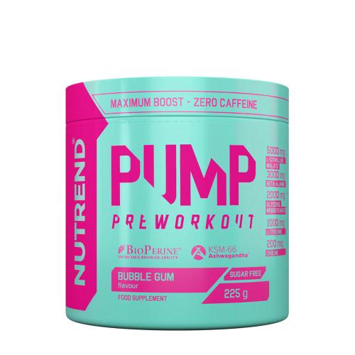 Nutrend Pump Preworkout (225 g, Gumă de Mestecat)