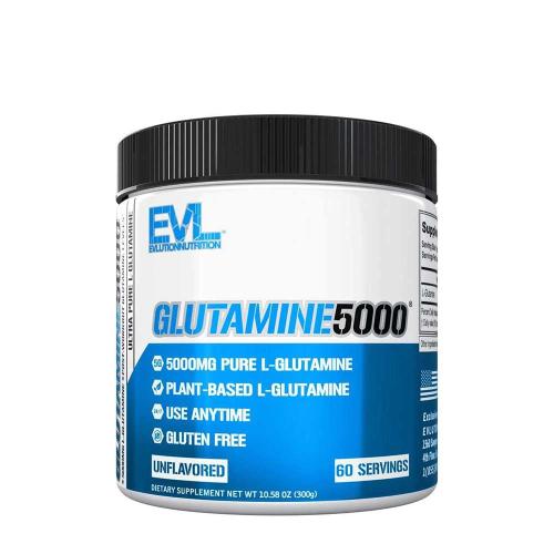 Evlution Nutrition Glutamine 5000 (300 g, Fără adaos de aromă)