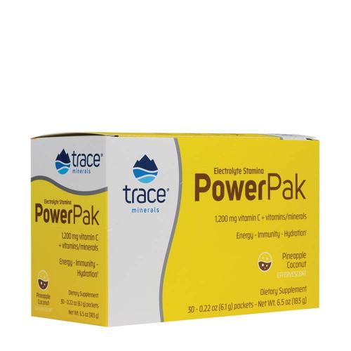 Trace Minerals Electrolyte Stamina Power Pak  (30 Pachet, Ananas și Cocos)
