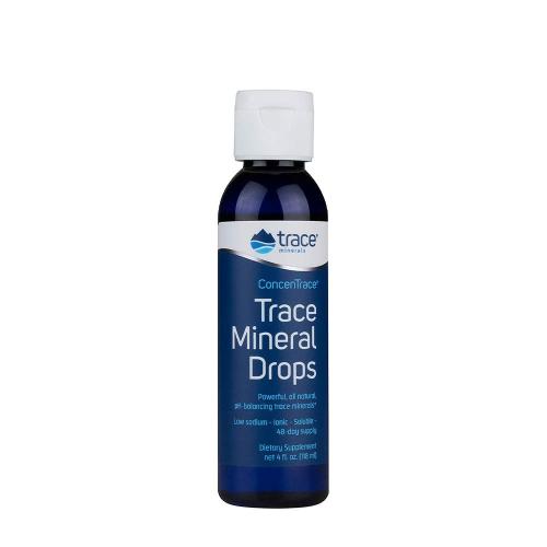 Trace Minerals ConcenTrace® Trace Mineral Drops (118 ml, Fără adaos de aromă)