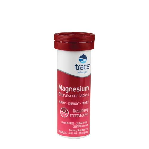 Trace Minerals Magnesium Effervescent Tablets  (10 Comprimate Efervescente, Zmeură)