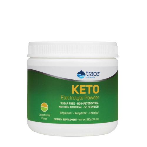 Trace Minerals Keto Electrolyte Powder (330 g, Lămâie și Lime)