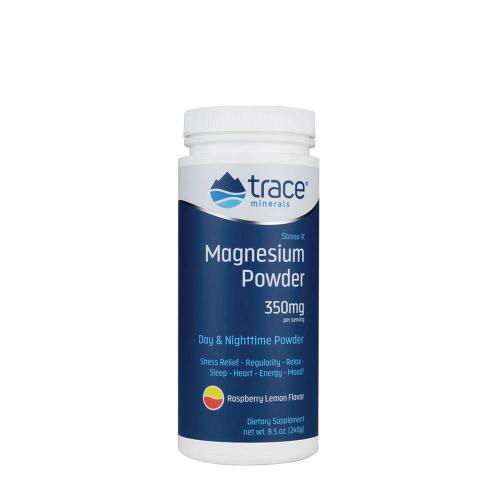 Trace Minerals Stress-X Magnesium Powder  (240 g, Zmeură și Lămâie)