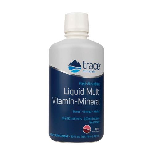 Trace Minerals Liquid Vitamin-Mineral  (887 ml, Fructe de pădure)