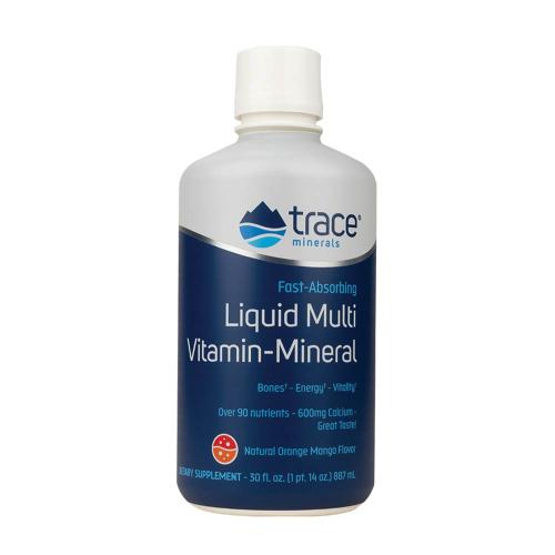 Trace Minerals Liquid Vitamin-Mineral  (887 ml, Mango și Portocale)