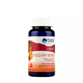   Trace Minerals Feed My Brain for kids (60 Comprimate masticabile, Punch de Fructe)