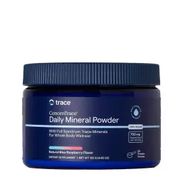   Trace Minerals ConcenTrace® Daily Mineral Powder (132 g, Zmeură albastră)